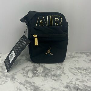 Jordan Black and Gold Shoulder Bag